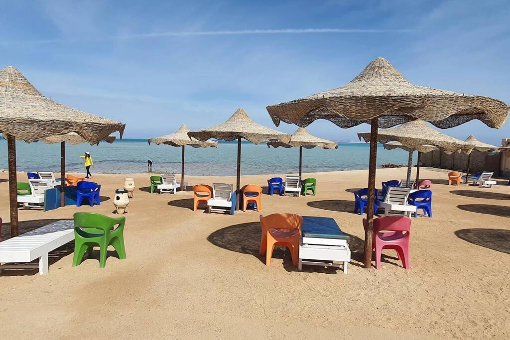 הורגהדה Casablanca Beach Direct Sea View Tow Bedroom Apartment מראה חיצוני תמונה