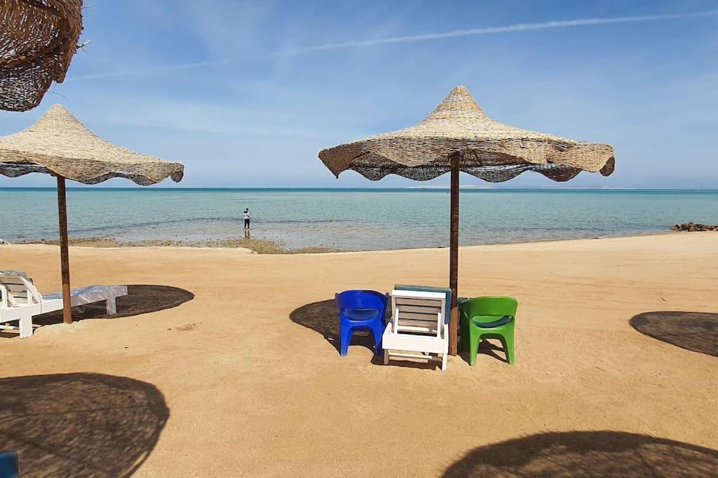 הורגהדה Casablanca Beach Direct Sea View Tow Bedroom Apartment מראה חיצוני תמונה